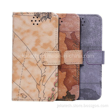 World Map Leather Case for iPhone 6